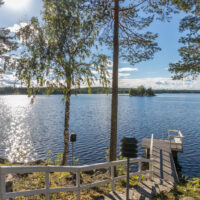 Summer lake scenery in Finland